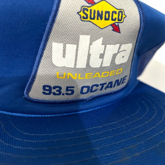 VINTAGE SUNOCO Ultra Racing Team Snapback Mesh Trucker Hat/Cap, Made in USA - Picture 5 of 6